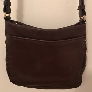 Fossil leather crossbody
